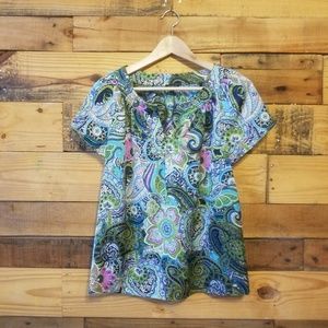 Talbots Silk Style Top